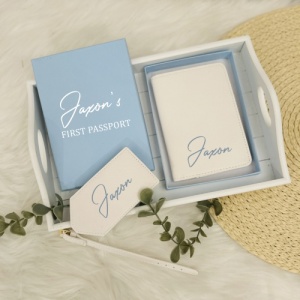 Passport & Luggage Tag Set with Optional Presentation Box